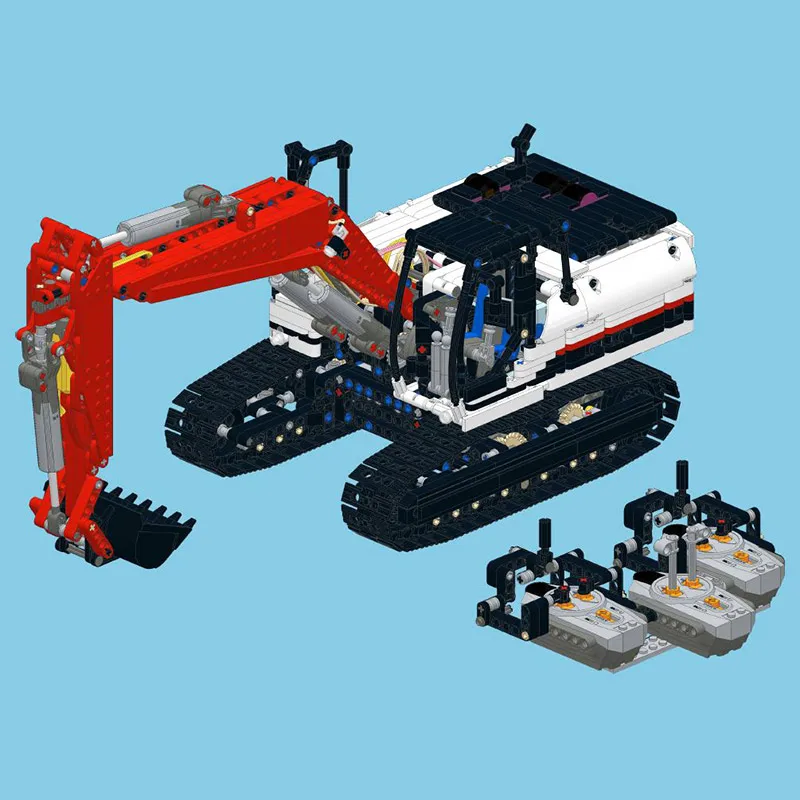 Teknik Gravemaskine Toy RC Engineering Bil Model MOC byggesten Gravemaskine RTR Legetøj til Børn Julegave Fjernbetjening Bil 0