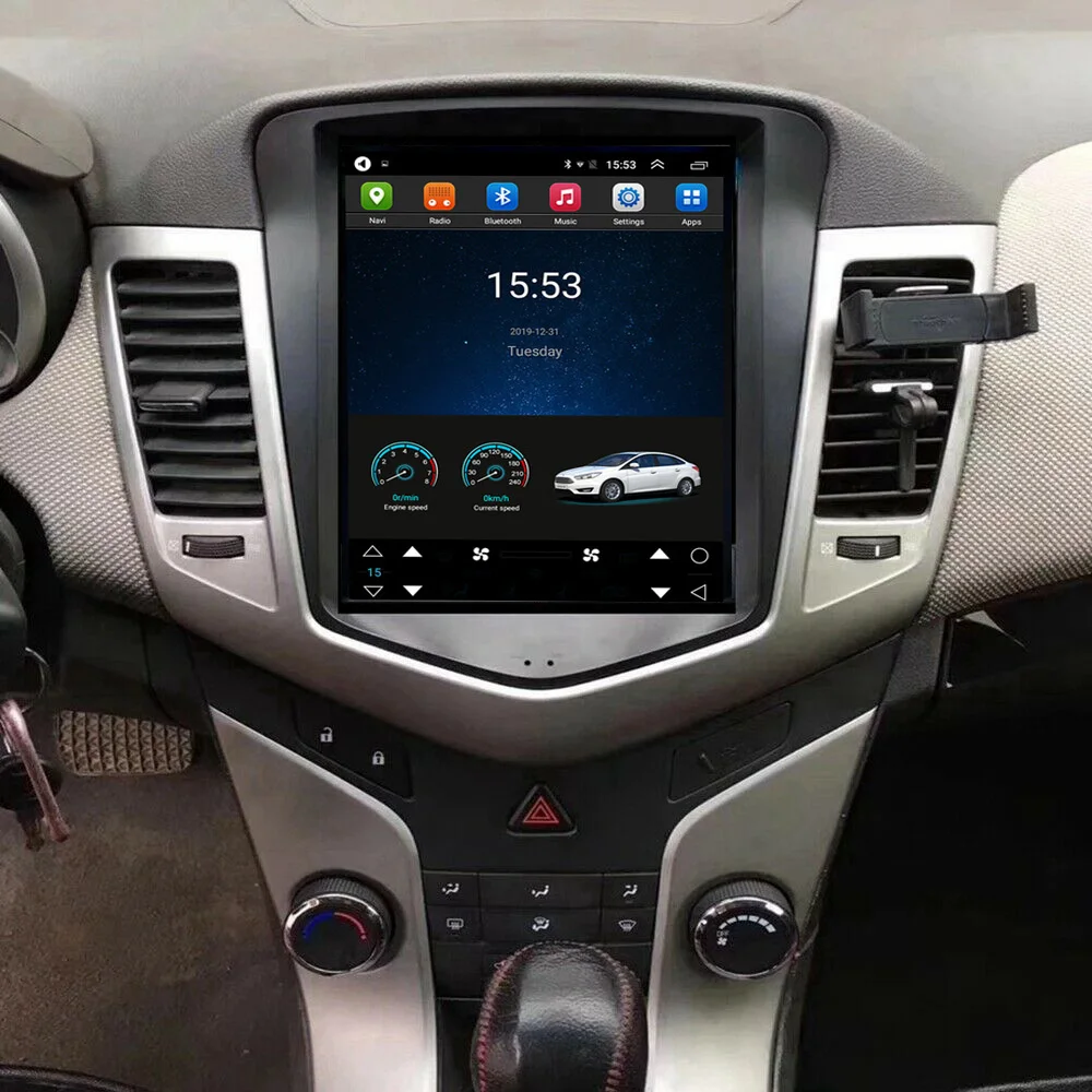 10.4 tommer 2.5 D-IPS Lodret Android 9.0 Multimedie-Afspiller Til Chevrolet Cruze 2008 - Bil GPS-Navigation, Bluetooth, WIFI 32GB 0