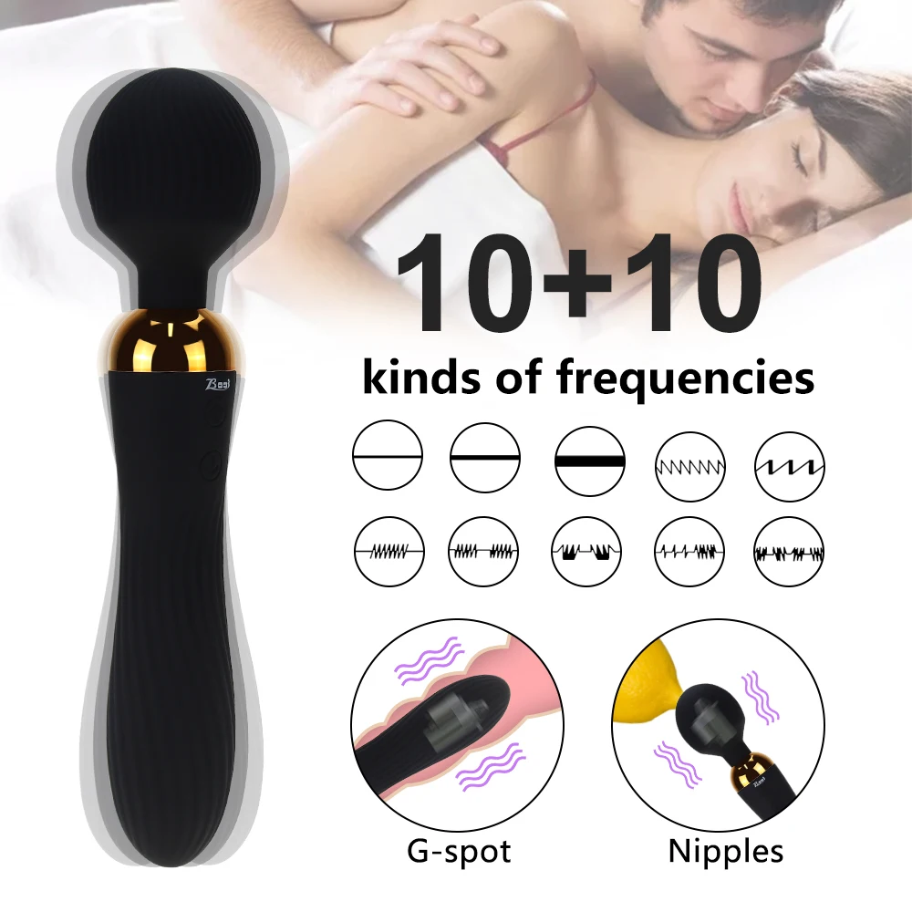 AV Vibrator Kraftfuld Magi Skeden Wand 10 Modes Silikone G-Spot Klitoris Stimulator Voksen Sex Legetøj til Kvinder, Kvindelige Masturbator 0