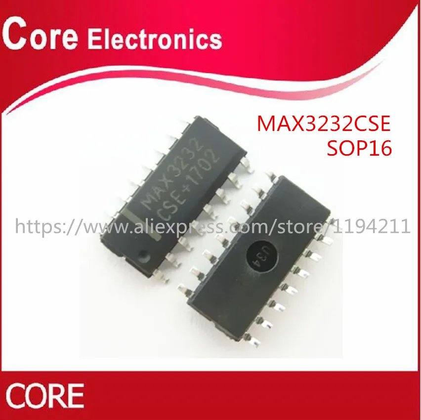 500PCS MAX3232CSE MAX3232 IC SOP-16 0