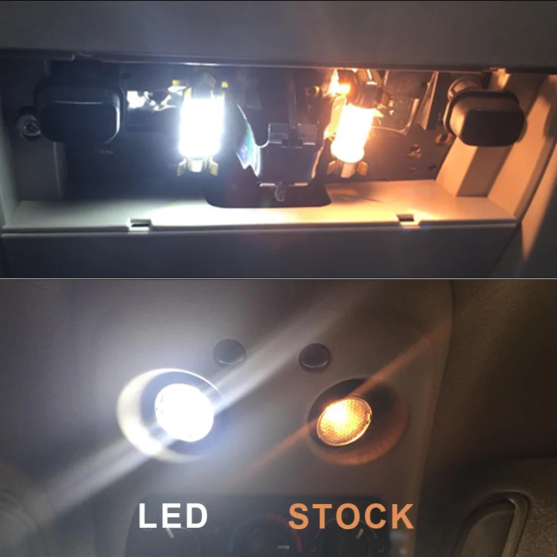16X pærer til Xenon Hvide LED Interiør Lys Kit For 2010-2012 Land Rover Range Rover Høflighed Kort Dome Kuffert Nummerplade Lys 0