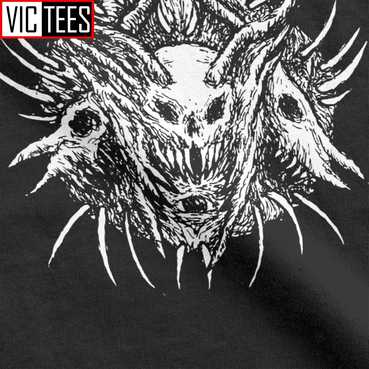 Devil Death Skull Heavy Metal Satan Satanic T Shirt Men Cotton Vintage Tshirt Satanic Dark Satan Demon s 0