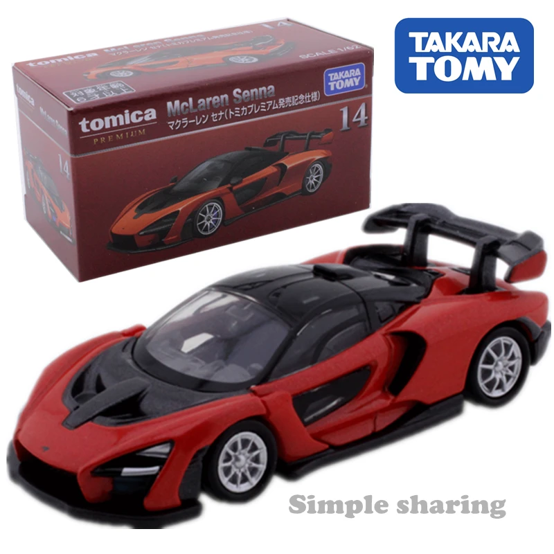 Takara Tomy Tomica No. 14 Mclaren Senna Roadster 1/62 Hot Pop Miniature Kids Legetøj Magic Sjove Baby Dukker Model Kit 0