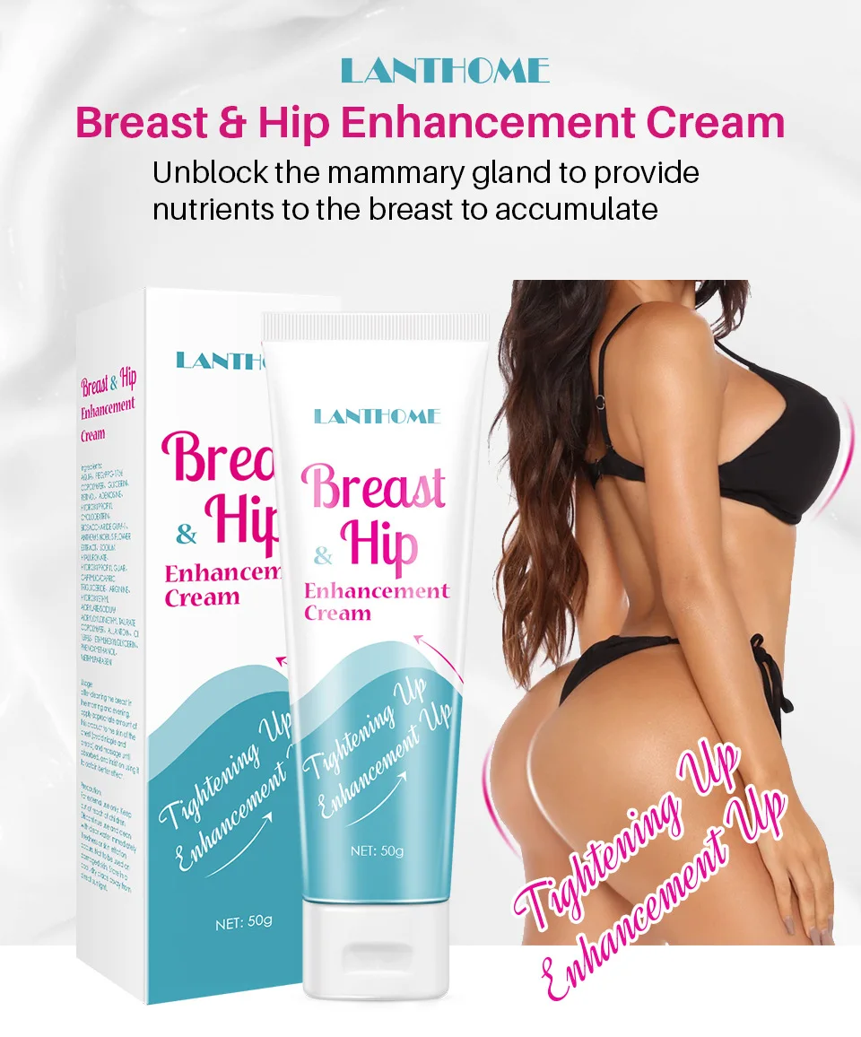 Nye 50g Bryst Butt Forstærker Bryst Hip Ekstraudstyr Fløde Opstrammende og Løft Kroppen Creme Sexy Body Care Body Cream Massager 0