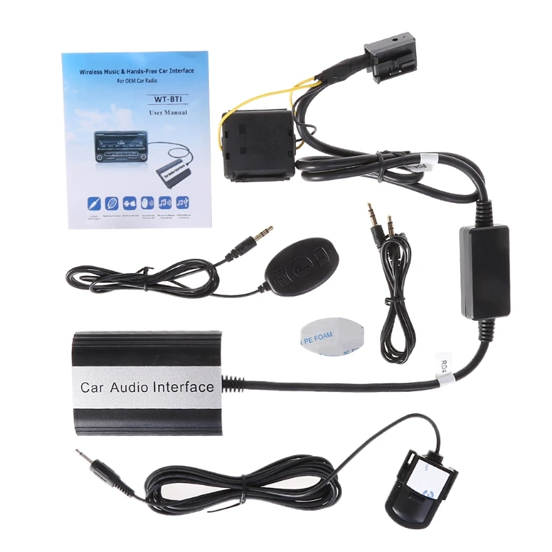 Håndfri Bil Bluetooth Kits MP3 AUX Adapter Interface Til RD4 Peugeot-CITROEN Drop Shipping Støtte 0