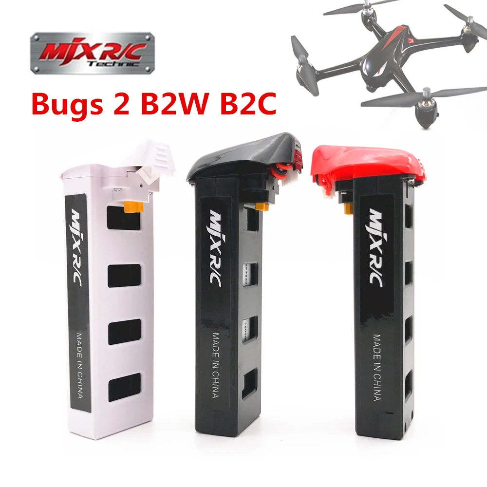Ny Version af MJX Bugs 2 B2W B2C Batteri 7.4 V 1800mah 25C Li-po Batteri Til MJX B2W B2C rc quadcopter drone reservedele 0