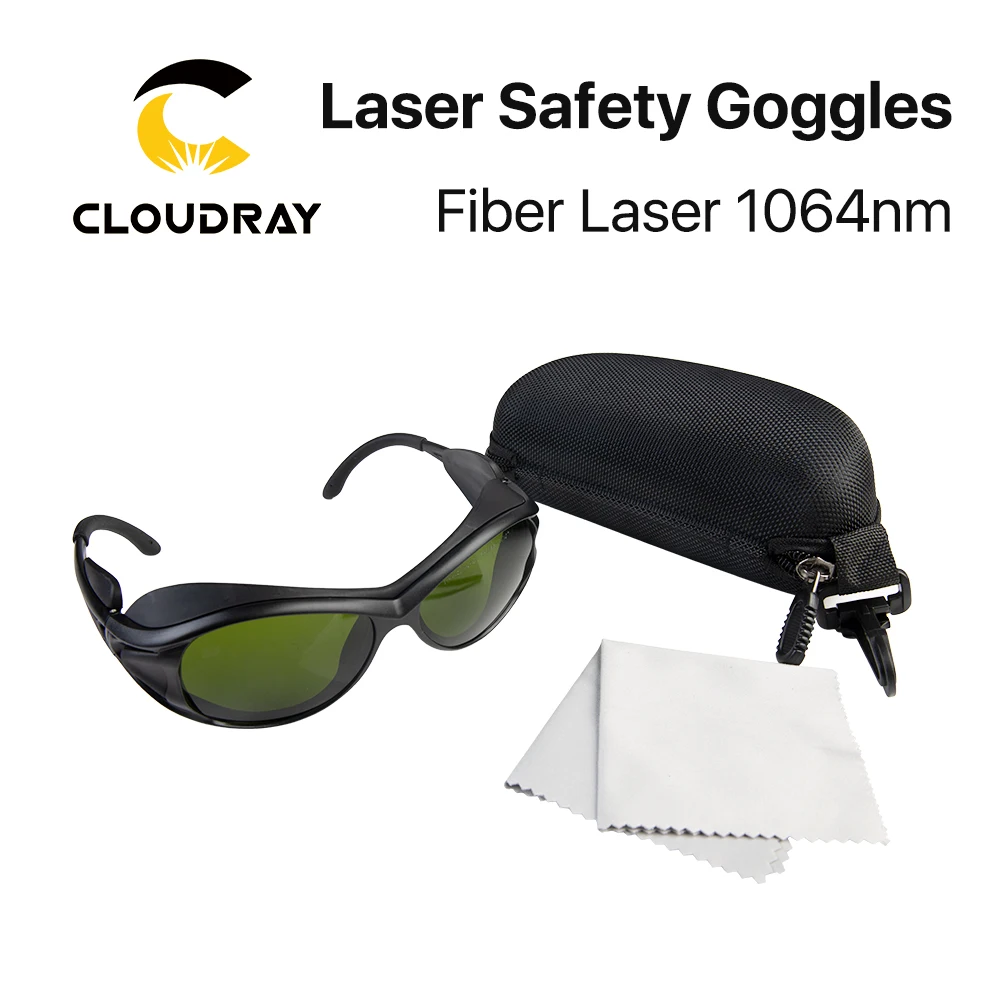 Cloudray 1064nm Laser sikkerhedsbriller 850-1300nm OD4+ CE-Beskyttelsesbriller Til Fiber Laser Stil Et 0