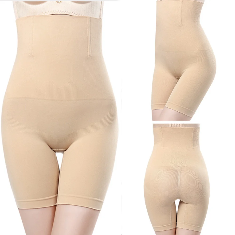 Women Sexy High Waist Postpartum Abdomen Control Body Shaping Underwear Seamless Breathable Lift-hip Bodysuit Woman Large Size 0
