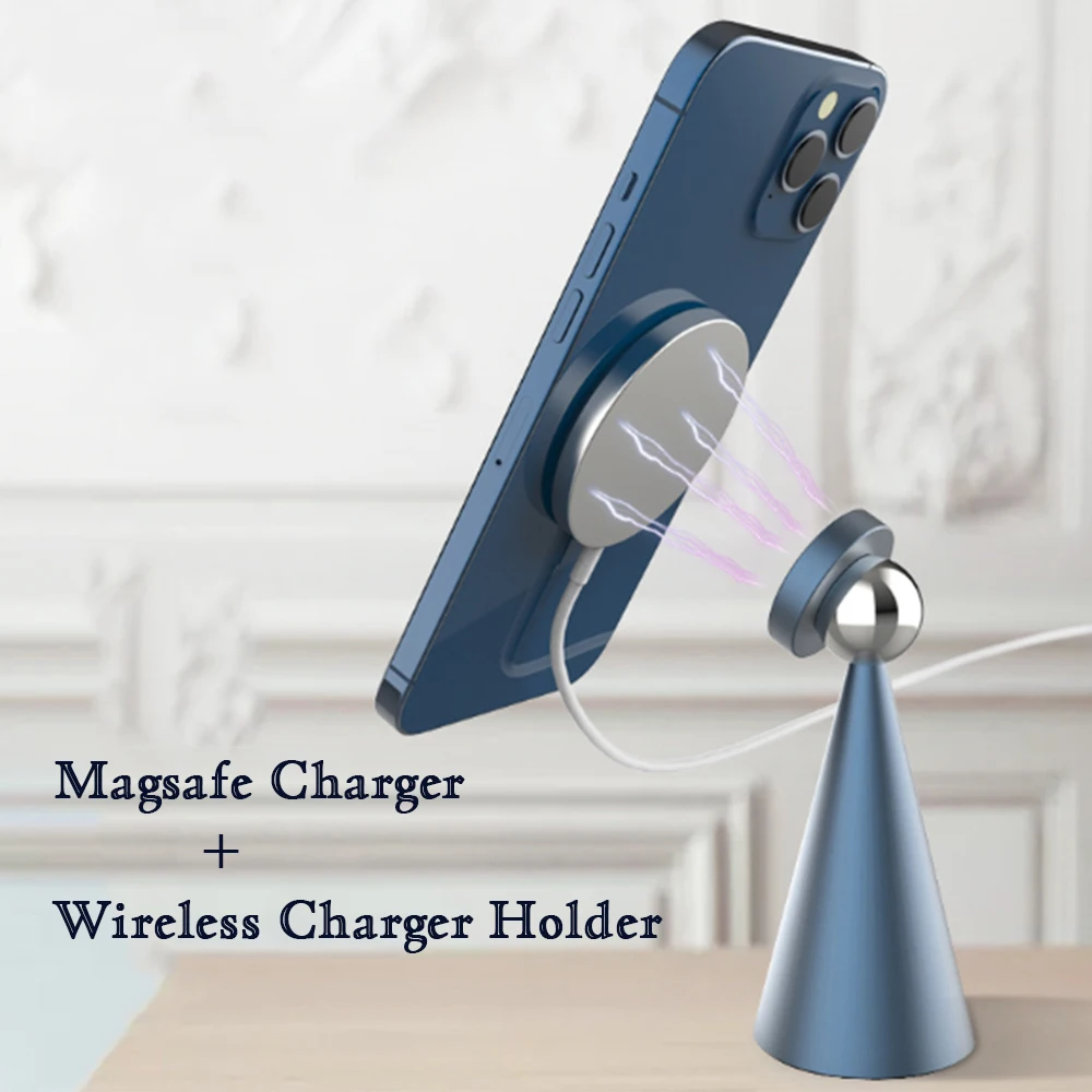 Magnetisk Telefonen Stå &Holdere & Magnet Stiker for Magsafe Tilbehør/Trådløs Oplader Pad Til iPhone 12 Pro Mini Max 0