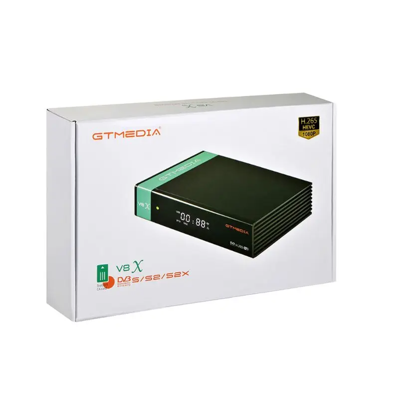 Gtmedia V8X DVB-S2-modtager Indbygget wifi-support H. 265 DVB-S/S2/S2X, VCM ACM Opgradere V8 V9 SUPER V8 PRO2 0
