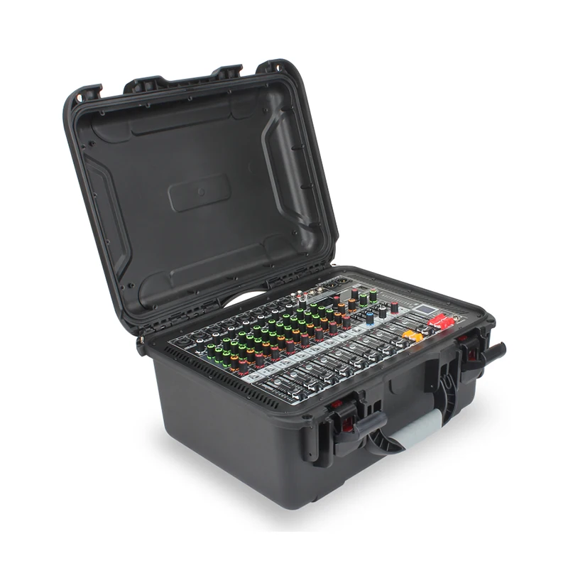 Professionel 8-vejs mixer med forstærker, høj effekt udendørs performance med Bluetooth-lyd-pakke 0