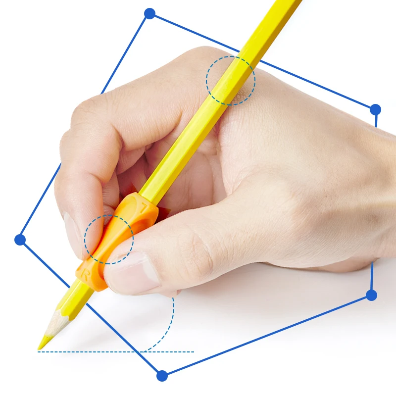 M&G 4stk/pack Silikone Pen Griber Blyant Greb Crossover Skriver Støtte til Børn Børn Lektier Tegning 0