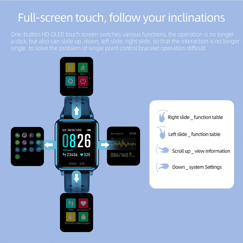 2020 Smart Ur Mænd, Kvinder, Kærester Sport Smartwatch Bluetooth-5.0 puls blodtryksapparat Til IOS Android Smart Ur 0