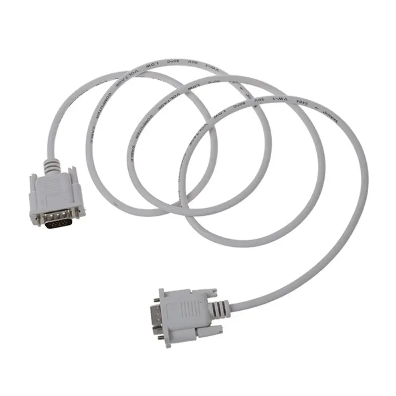 VGA DB15 Mand Til RS232 DB9-Pin han Adapter Kabel - / Video-Grafiske Extension Kabel (Hvid, 1.5 M) 0