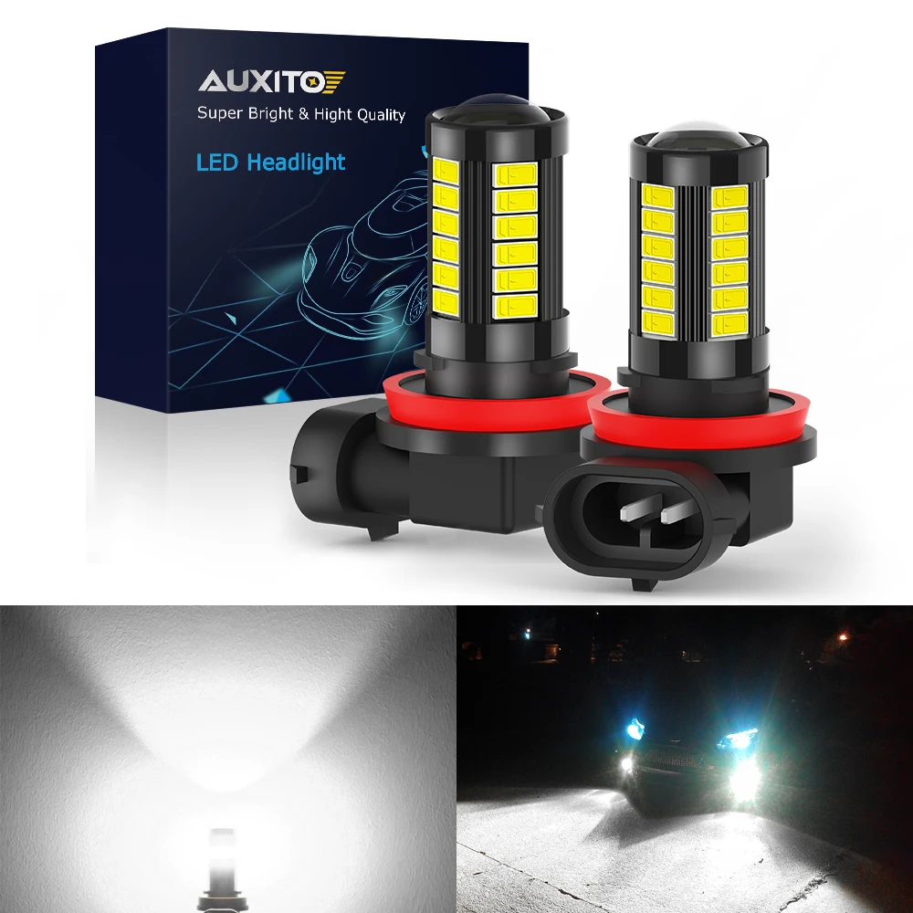 AUXITO 2stk H16 JP H8 H11 LED tågelys for Volvo XC60 XC90 S60, S80, V70 V40 S40 V50 XC70 V60 C70 Suzuki Swift Jimny sx4 Gsxr 600 0