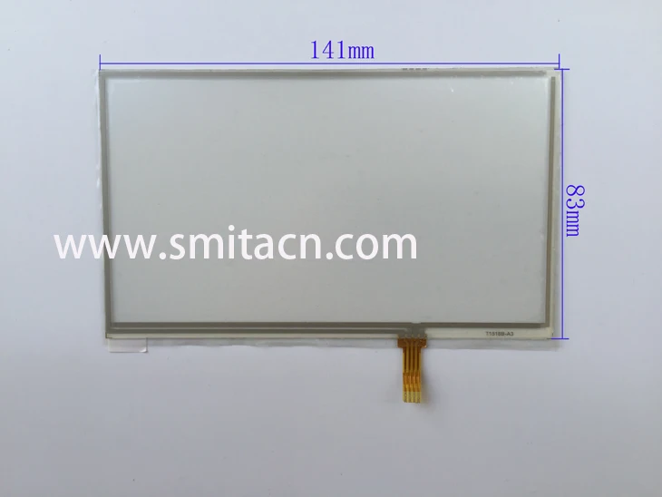 6 tommer touch skærm T1518B 141*83mm fire wire touch screen modstand oprindelige universal skærm panel 0