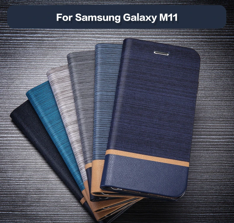 PU Læder Tegnebog taske Til Samsung Galaxy M11 Business Phone Case For Samsung Galaxy M11 Bog Tilfælde Blød Silikone bagcoveret 0