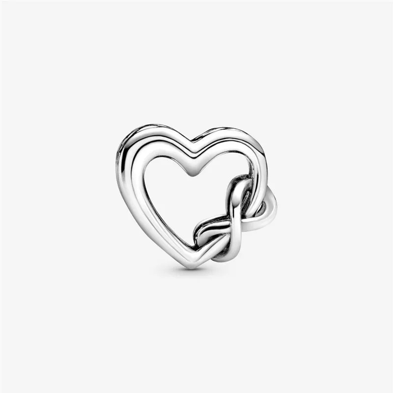 2020 Ny Ægte 925 Sterling Sølv Elsker Dig Mor Gennembrudt Hjerte Charm Perle Passer til 3mm Armbånd DIY Smykker Mors Gif 0