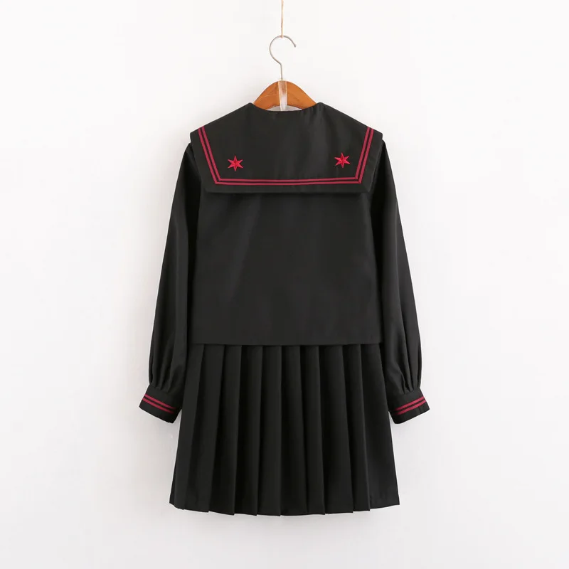Japansk Skole Kjole Uniform Anime Cosplay Form Matroskrave Jk Uniformer Studerende Plisseret Nederdel Middle School Kjoler Til Grils 0