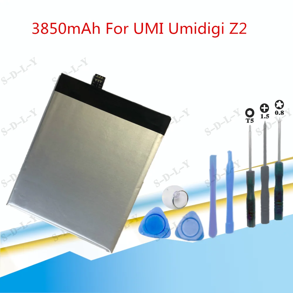 3850mAh For UMI Umidigi Z2 Ekstrem Batteri Til UMI Umidigi Z2 Batería Batterie Telefon Batterier med Værktøjer 0