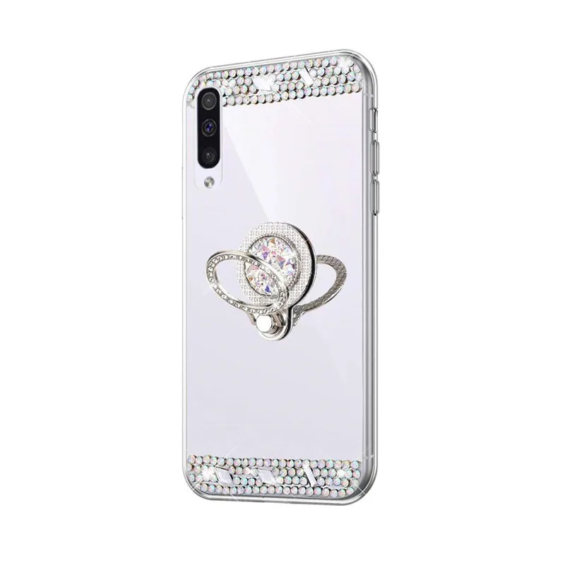 Spejl silikone Ring Dækning For Huawei P30 Pro P20-P40 lite E S Smart Z 2019 Tilfælde Ære udsigt 20 30 10i 9 Lite 8X 6A 9A Telefonen Sag 0