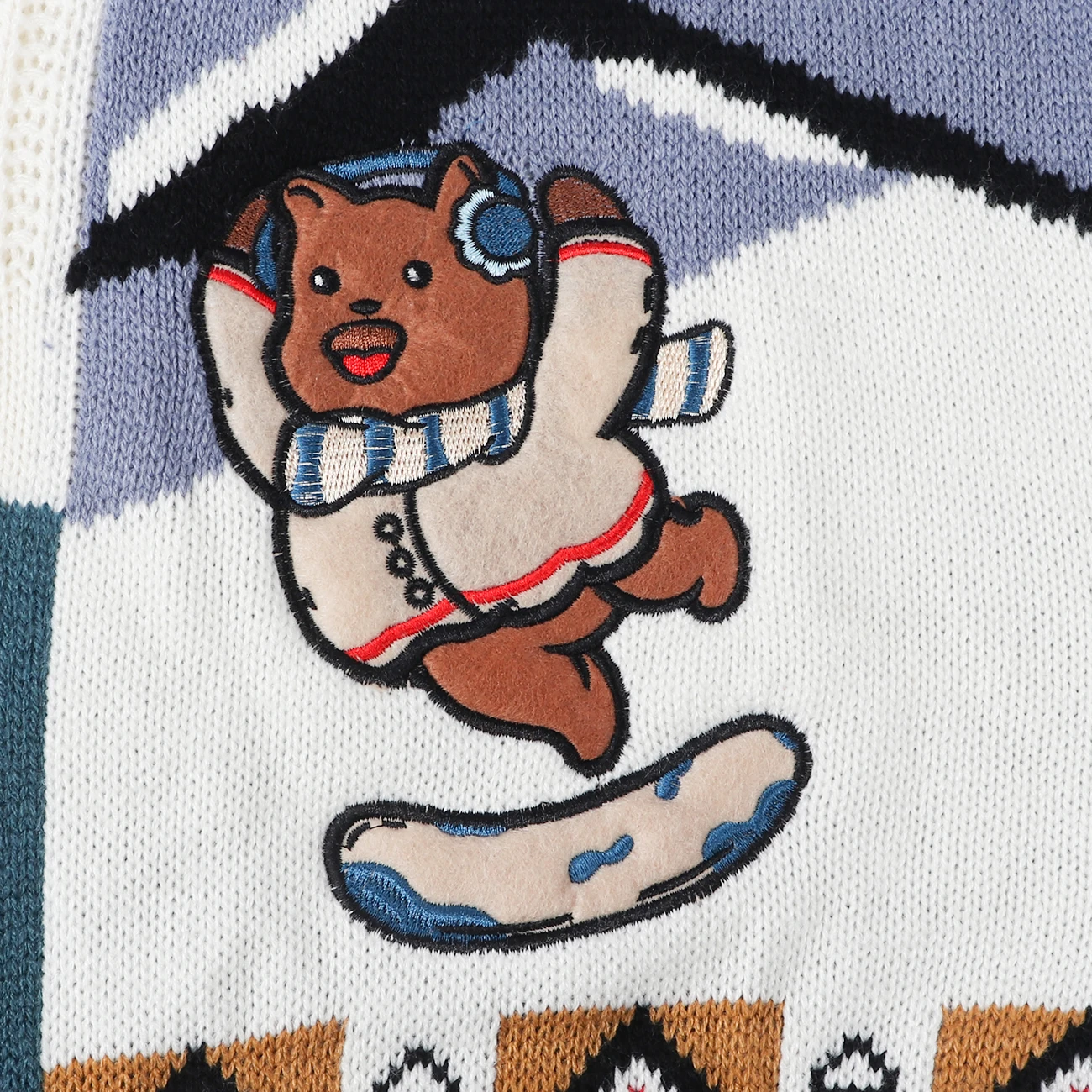 Harajuku Pullover Sweater Mænd Bære Skiløb Print Strikkede Trøjer Hip Hop Vintage Street Tøj 2020 Vinter Retro Trøje Mandlige 0