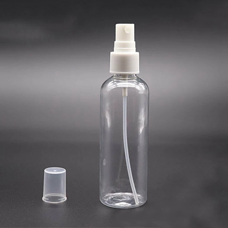 50STK 100 Ml Transparent Plast Parfume Forstøver Lille MIni Tom Spray Genpåfyldelig Flaske Rejse Flasker Sæt 0
