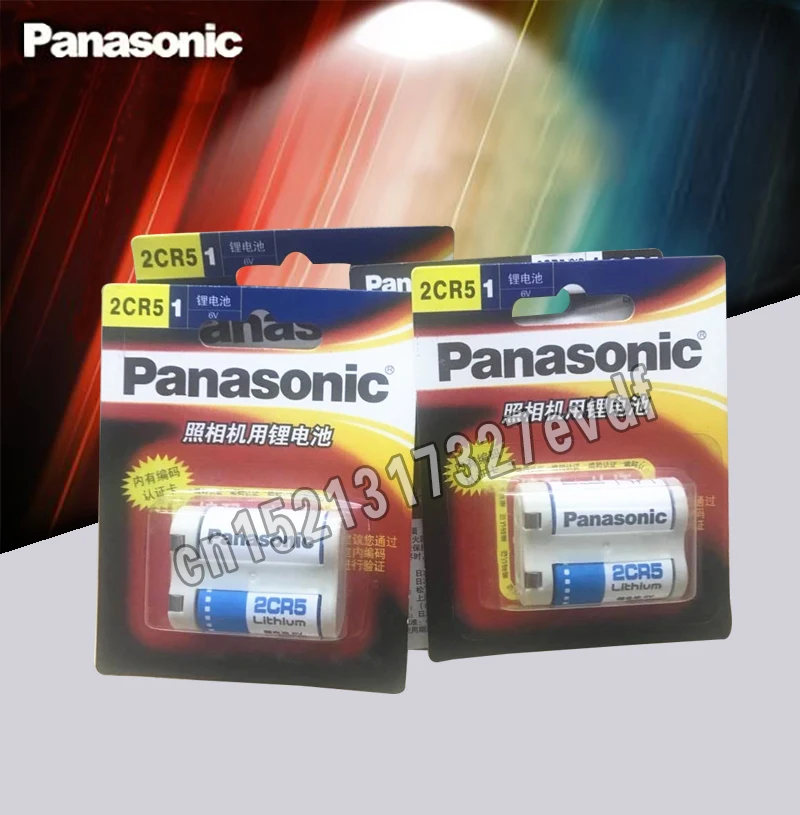 4pack Nye Originale Panasonic 2CR5 6V 1500mah Lithium Batteri BATTERIER Gratis Fragt 0