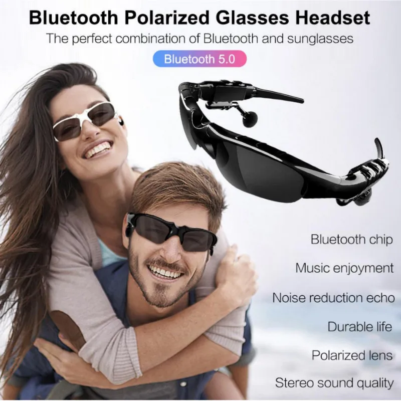 Bluetooth Solbriller Udendørs Smarte Briller med Mikrofon Bluetooth musik hovedtelefoner støtte mobiltelefon fjernbetjening kameraet til IOS Andriod 0