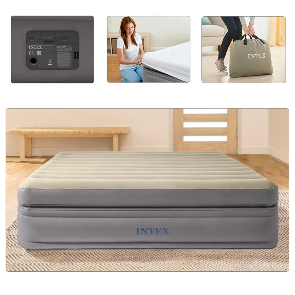 Prime Comfort Forhøjet INTEX dobbelt oppustelig madras 0