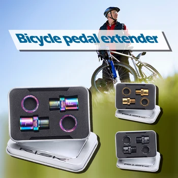 1Pair Cykel Pedal Lås Udvidelse Aksel Pedal Extenders til MTB Mountain Road Bike Pedal Adaptere Afstandsstykker Cykling Tilbehør 3