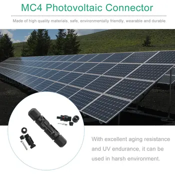 1pc/5pcs/10stk Solar Panel Kabel-Stik Mandlige & Kvindelige Vandtæt Stik til at Tilslutte Solceller 3