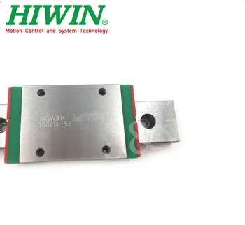 1PC Hiwin lineær guide MGW9 150 200 250 300 330 350 400 450 500 550 mm MGWR9C jernbane +1STK MGW9C eller MGW9H blok transport 3D-printer 3