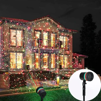 1stk Farverige Laser LED scenelys Projektor Udendørs Haven Lampe Jul nytår Part boligindretning Forsyninger Børn Gaver 2