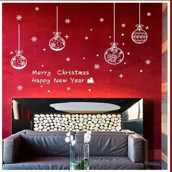1stk Genanvendelige Snowflake-Vindue, Wall Stickers På Glat Væg Overflade Glædelig Jul Gave Hjem Shop Fremvise Indretning Ornament 3