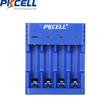 1STK PKCELL4 slots smart USB Batteri Oplader til AA, AAA, NIMH/NICD Genopladelige Batteri med LED-indikator intelligent oplader 0