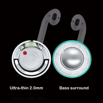 2 10 mw 32 ohm ultra-tynd 2mm Bluetooth-headset, højttalere titanium komposit-film high fidelity stereo HD subwoofer fuld frekvens 0