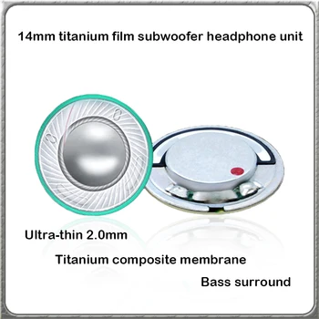 2 10 mw 32 ohm ultra-tynd 2mm Bluetooth-headset, højttalere titanium komposit-film high fidelity stereo HD subwoofer fuld frekvens 4