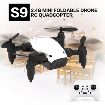 2,4 G Mini RC Drone S9 Ingen Kamera Sammenklappelig Helikopter med Lys Højde Hold Hovedløse H/L Hastighed Skifte Fjernbetjeningen Quadcopter 0