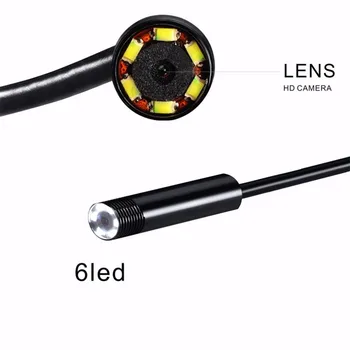 2-i-1-2M 7 mm Linse USB-Inspektion Kamera Vandtæt 6 Lysdioder (led Mini-USB Endoskop Endoskop Rør Til Android PC 1