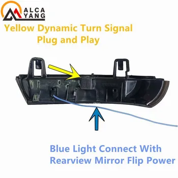 2 pc ' er Dynamiske Turn Signal-LED bakspejlet Indikator Blinker indikatorlampe For Volkswagen VW Golf 5 Jetta MK5 Passat B6 3
