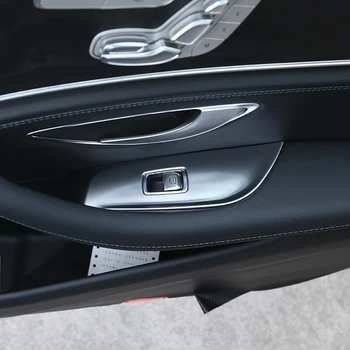 2 Stilarter VENSTRESTYRET Bil Vindue Lift Switch Panel Dækker Trim Passer til Mercedes Benz E-Klasse W213 2016 2017 2018 2019 Bil Tilbehør 2