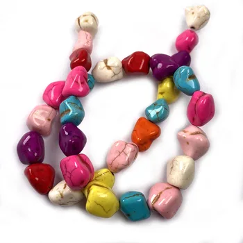 2 Strand/pack Uregelmæssige Mix-farve Løse Perler Til gør det selv-Halskæde-Armbånd Værk Syning, Håndværk, Smykker Tilbehør 1