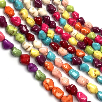 2 Strand/pack Uregelmæssige Mix-farve Løse Perler Til gør det selv-Halskæde-Armbånd Værk Syning, Håndværk, Smykker Tilbehør 3