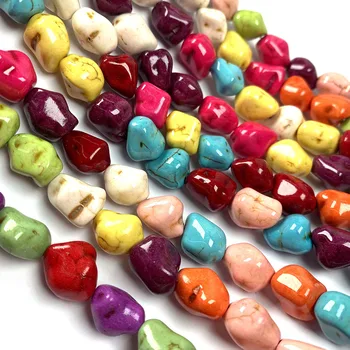 2 Strand/pack Uregelmæssige Mix-farve Løse Perler Til gør det selv-Halskæde-Armbånd Værk Syning, Håndværk, Smykker Tilbehør 4