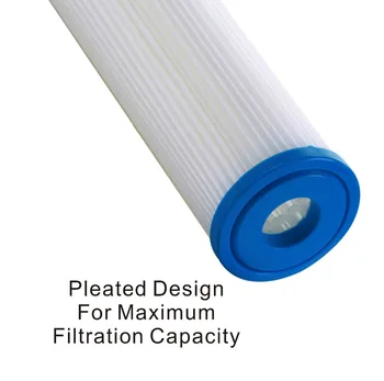 20 Micron - Hele Huset Sediment Plisseret Filter, Patron, Vaskbar 10