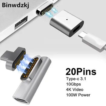 20 Pins Magnetisk USB-C Adapter Type C-Stik PD 100W Hurtig Opladning Magnet Type-C Konverter Til Macbook/Pixelbook/Matebook 2