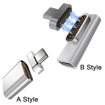 20 Pins Magnetisk USB-C Adapter Type C-Stik PD 100W Hurtig Opladning Magnet Type-C Konverter Til Macbook/Pixelbook/Matebook 4