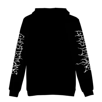 2010 Hætteklædte Metal Rap-Stil Ghostemane World Tour Rock Musik Logo 3D-Print Full Mænd/kvinder Casual Cool Hættetrøjer Tøj Sweatshirt 2