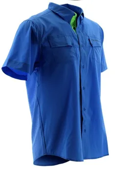 2018 H*k Mænd Fiskeri Shirt Kort Ærme Vandring Shirts Hurtigt Tør UPF30 UV-Åndbar Udendørs Fiskeri Tøj Mænd Plus Størrelse M-3XL 1